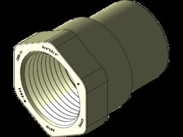 Adapador hembra 3/4Ӣ��x3/4Ӣ��14NPT CPVC���