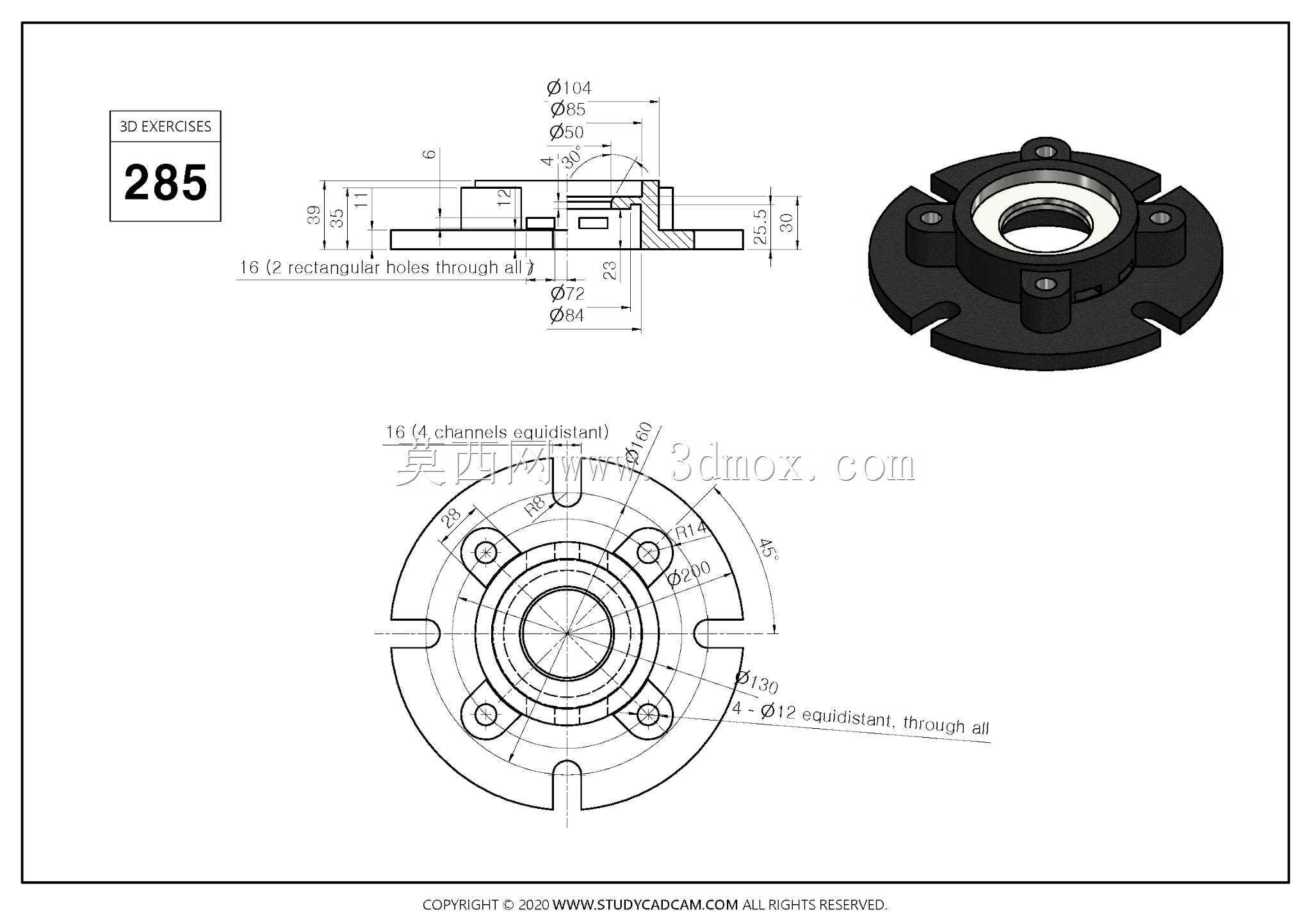 Studycadcam 3D CAD��ϰ285/�����֧��/Autodesk Inventor Pro