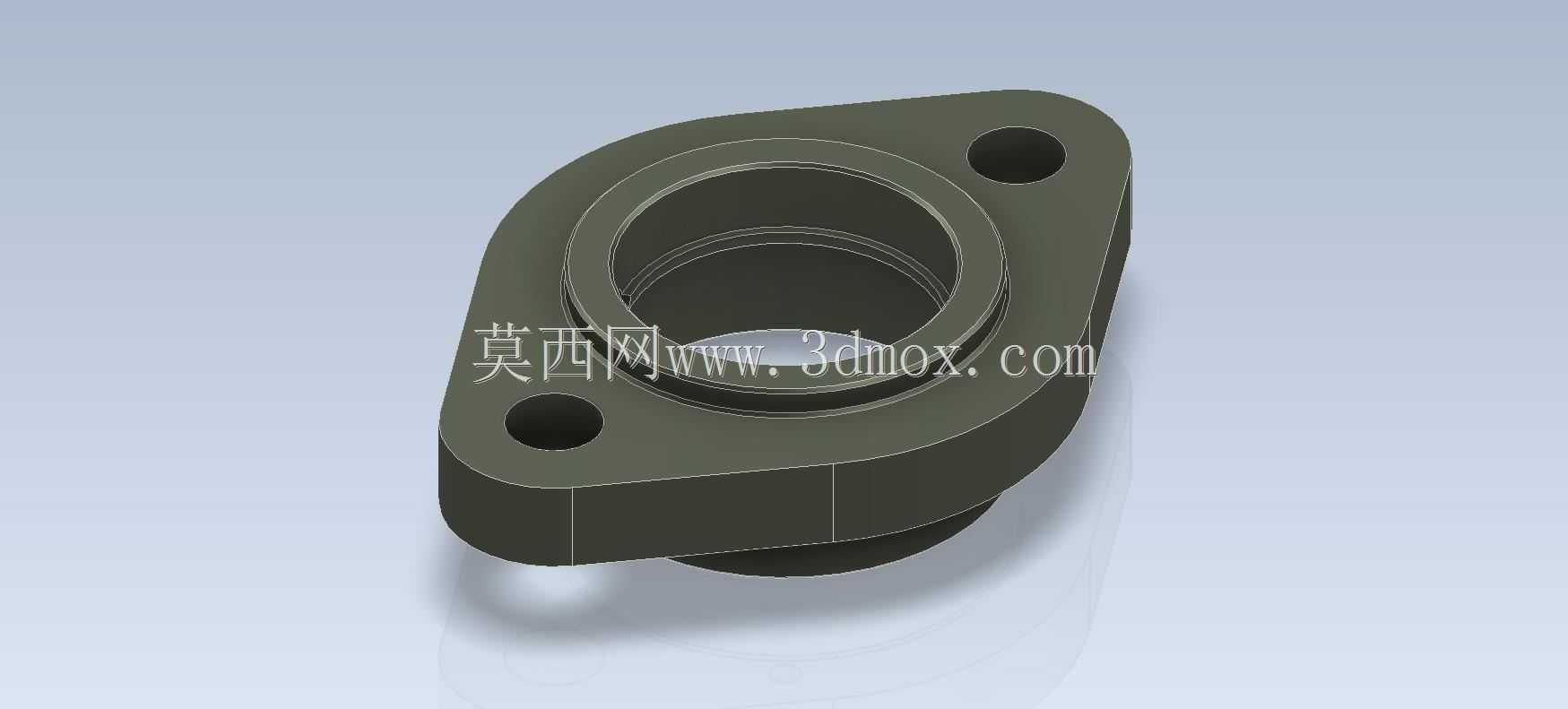 Studycadcam 3D CAD练习284/Flange/Autodesk Inventor Pro