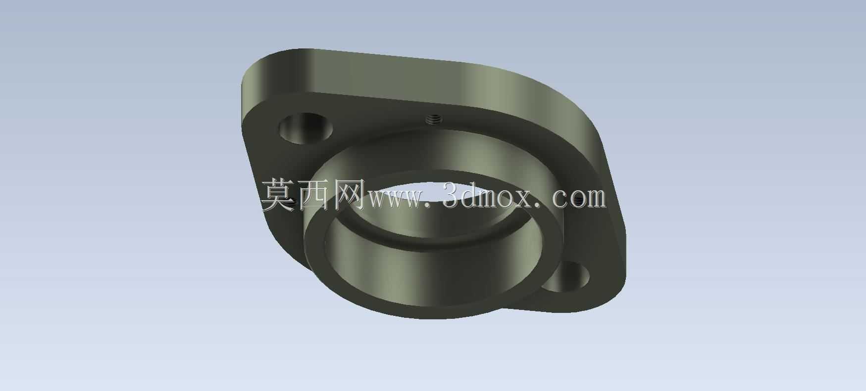 Studycadcam 3D CAD练习284/Flange/Autodesk Inventor Pro