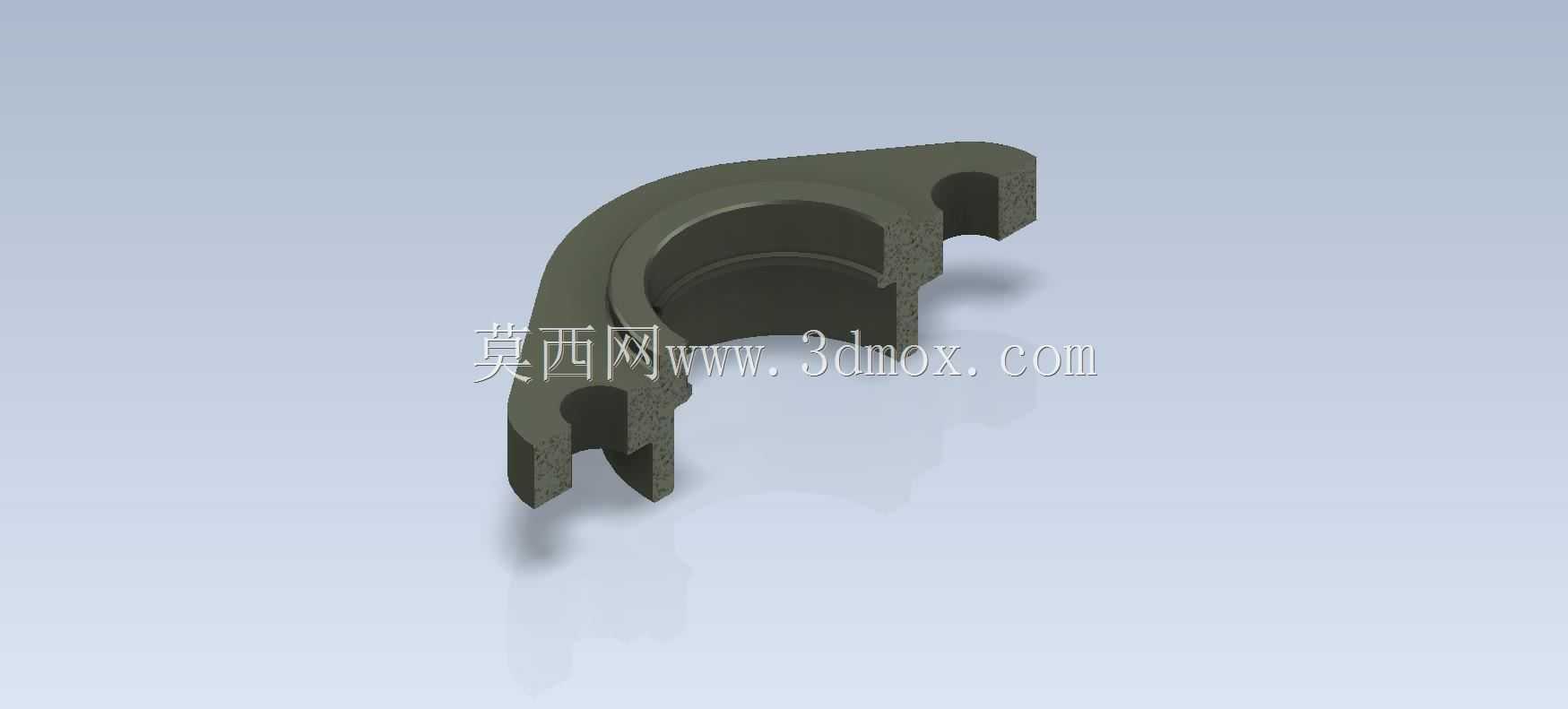 Studycadcam 3D CAD练习284/Flange/Autodesk Inventor Pro