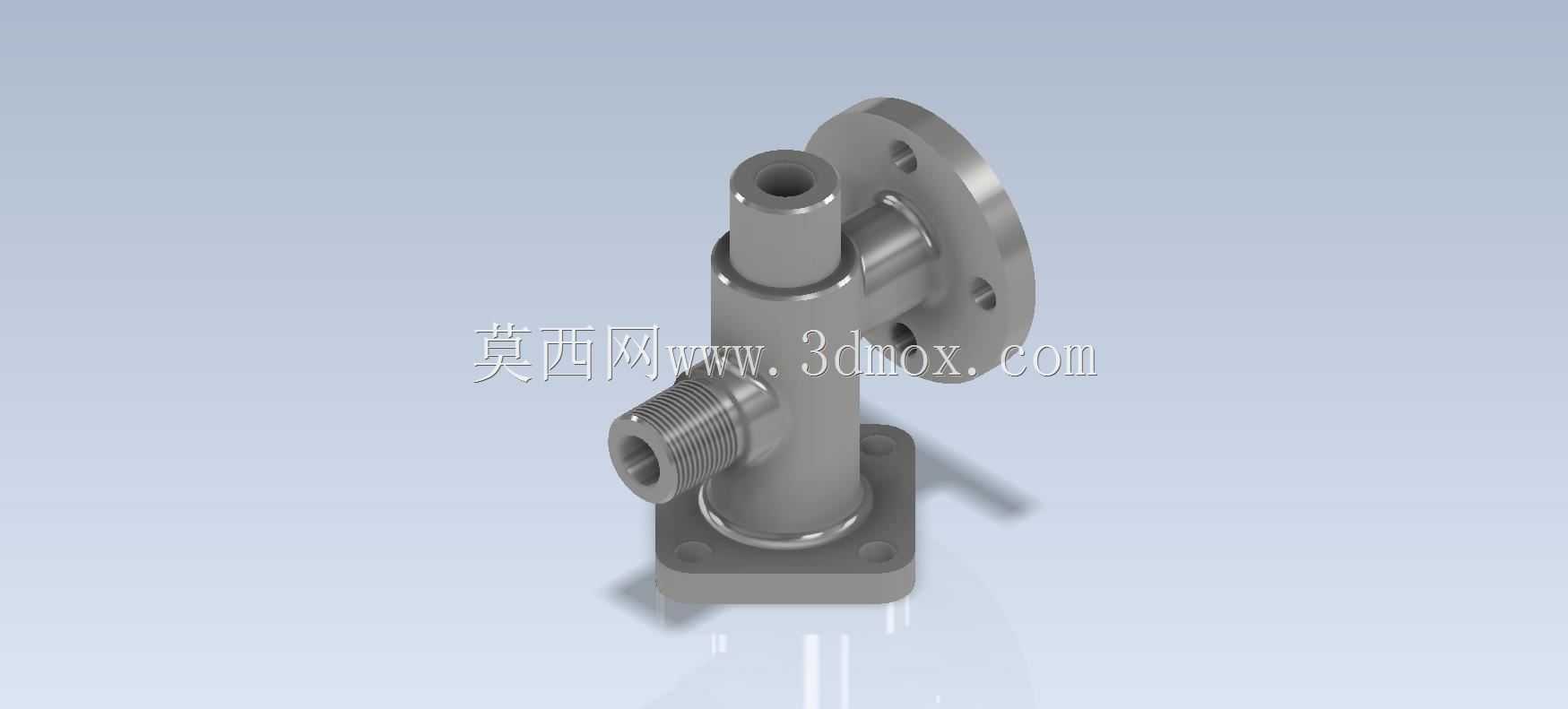 Studycadcam 3D CAD练习282/阀门连接器/Autodesk Inventor Pro