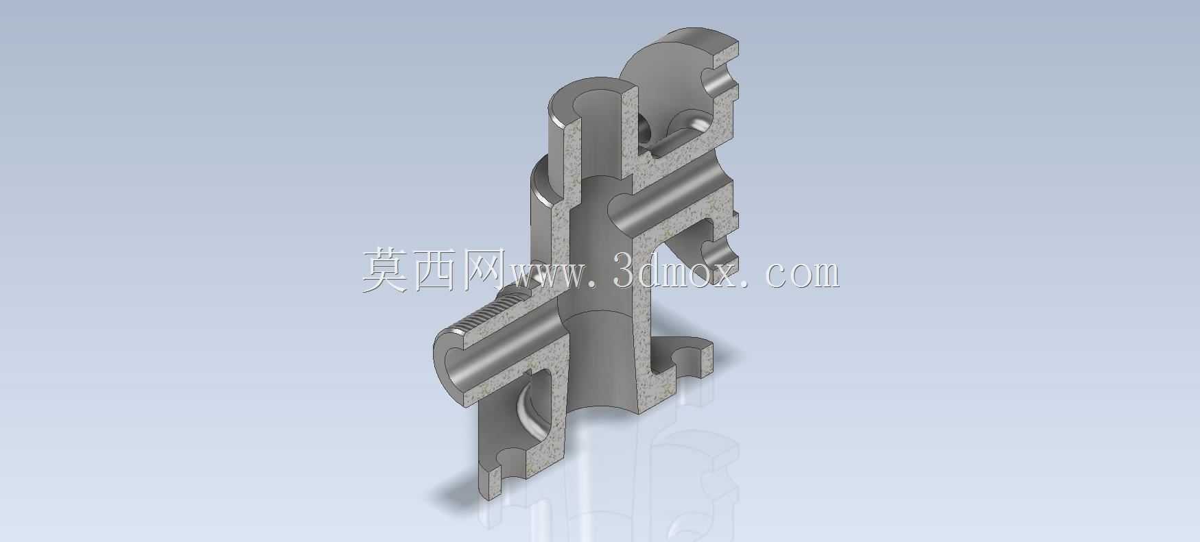 Studycadcam 3D CAD练习282/阀门连接器/Autodesk Inventor Pro