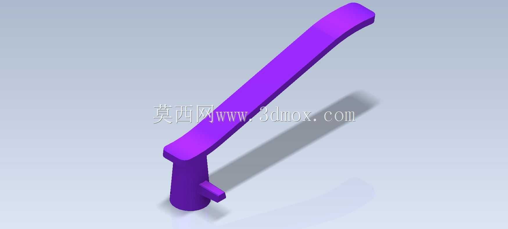 Studycadcam 3D CAD练习278门把手/Autodesk Inventor Pro