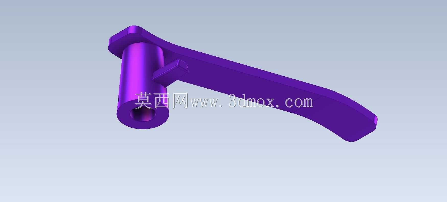 Studycadcam 3D CAD练习278门把手/Autodesk Inventor Pro