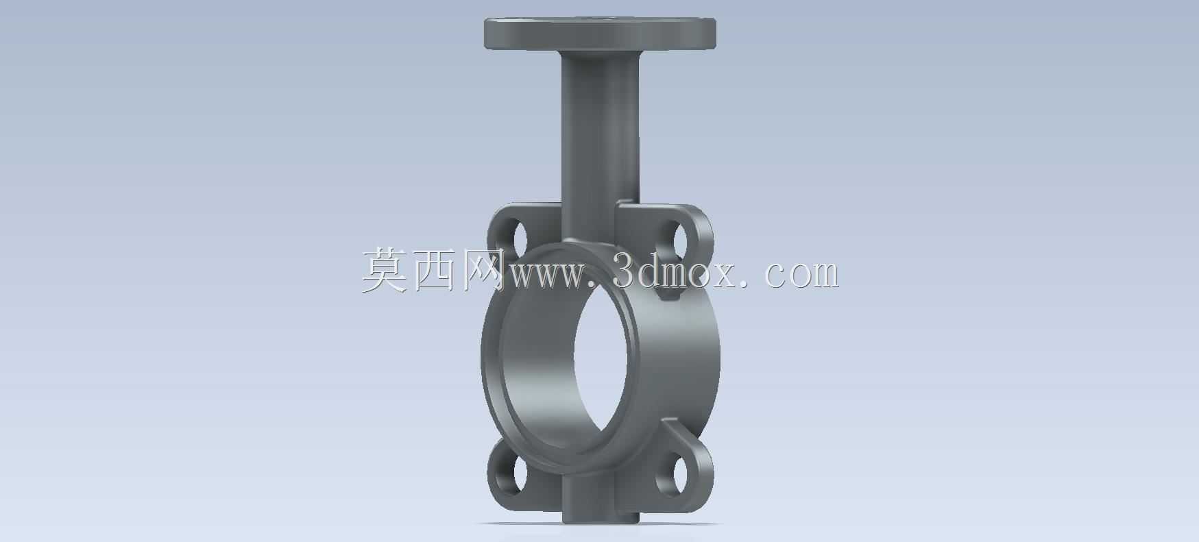 Studycadcam 3D CAD练习277对夹式蝶阀/Autodesk Inventor Pro