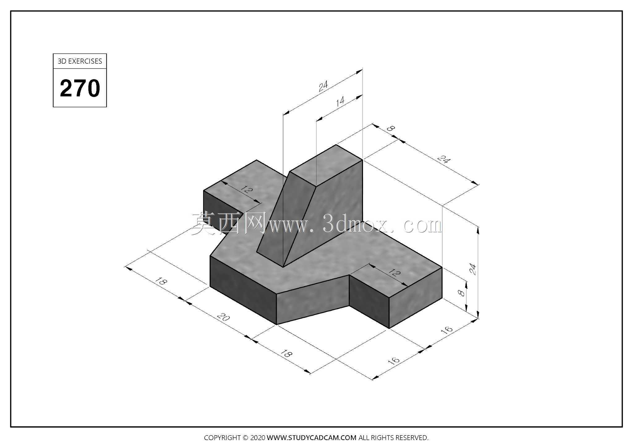 Studycadcam 3D CAD��ϰ270/Simple solid Autodesk Inventor Pro