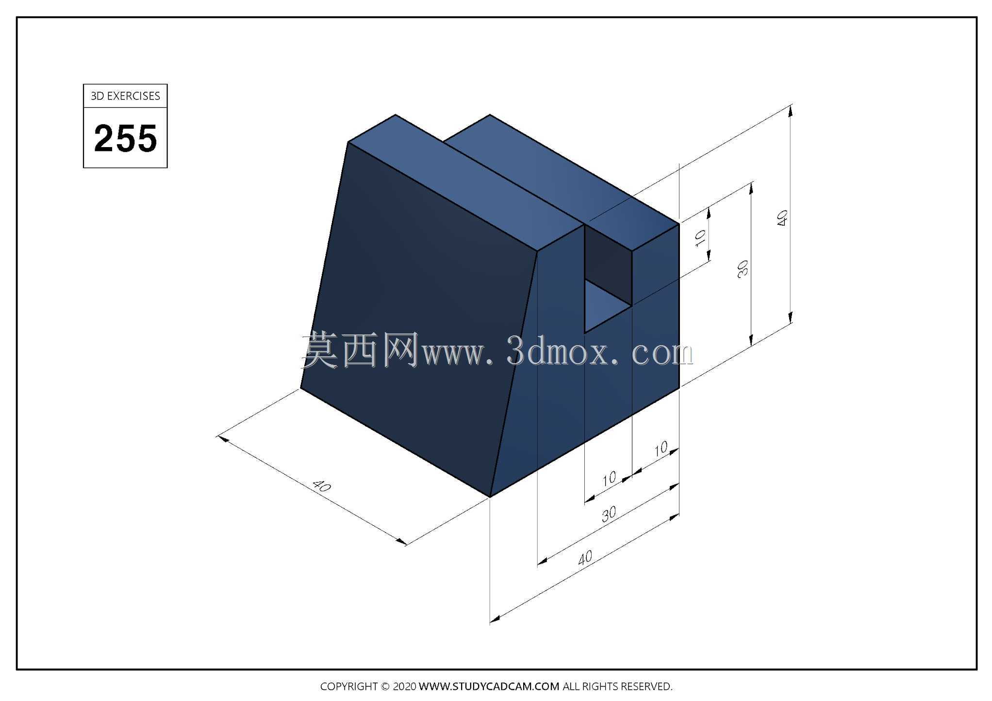 Studycadcam 3D CAD��ϰ255/Simple solid Autodesk Inventor Pro