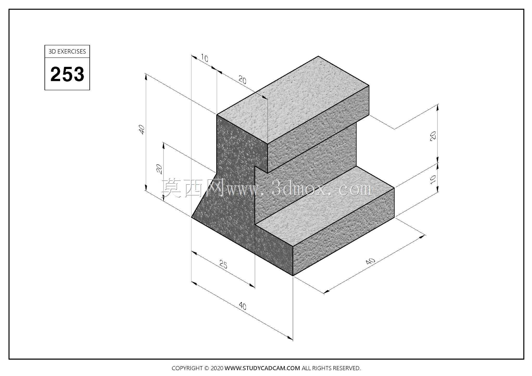 Studycadcam 3D CAD��ϰ253/Simple solid Autodesk Inventor Pro