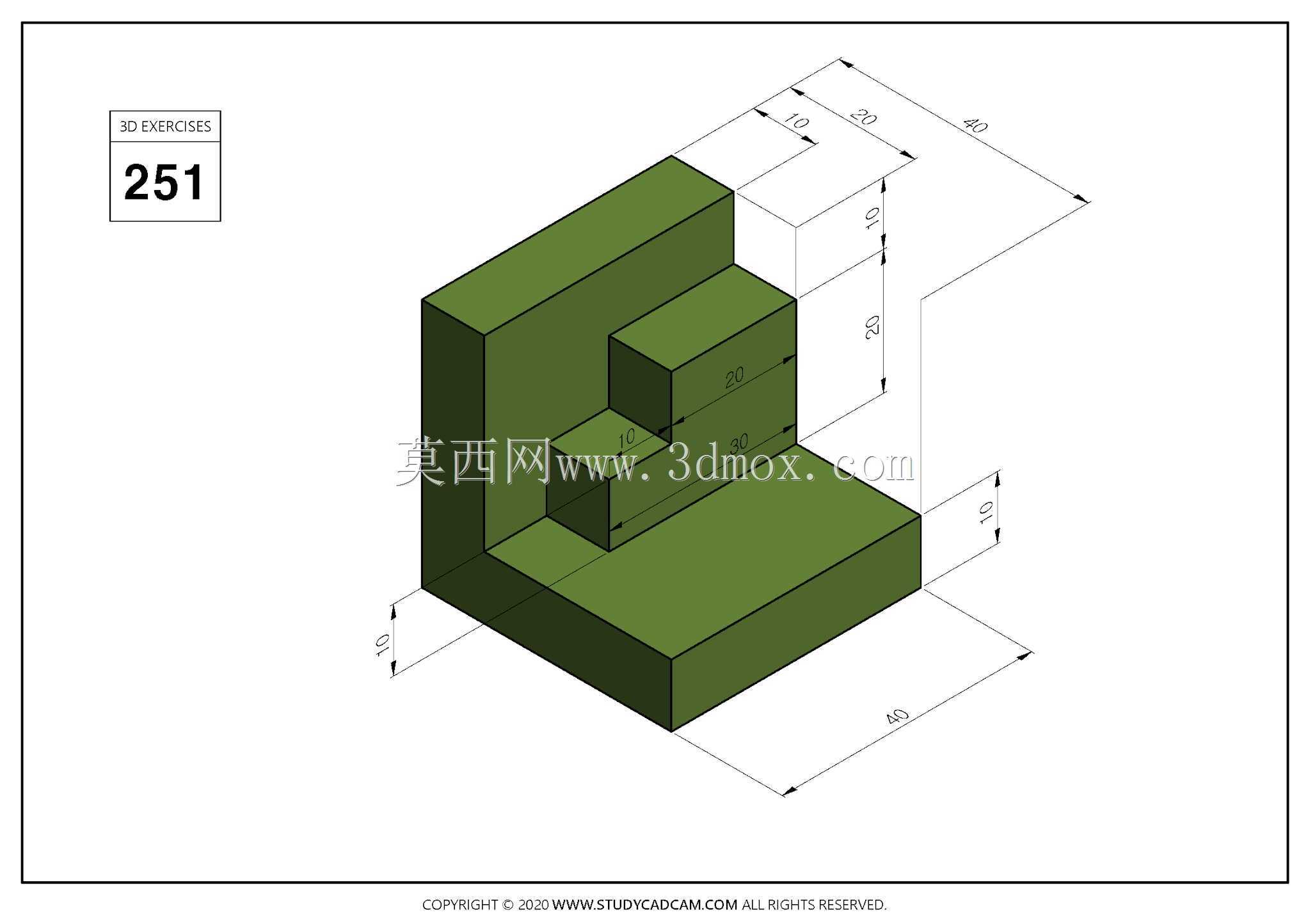 Studycadcam 3D CAD��ϰ251/Simple solid Autodesk Inventor Pro