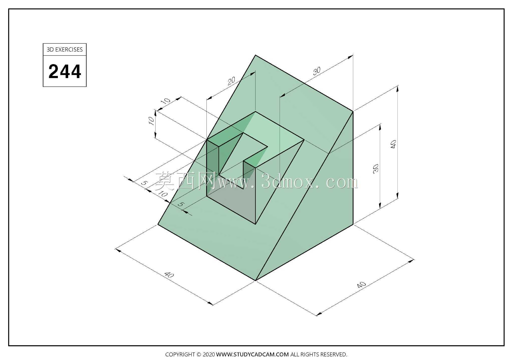 Studycadcam 3D CAD��ϰ244/Simple solid Autodesk Inventor Pro