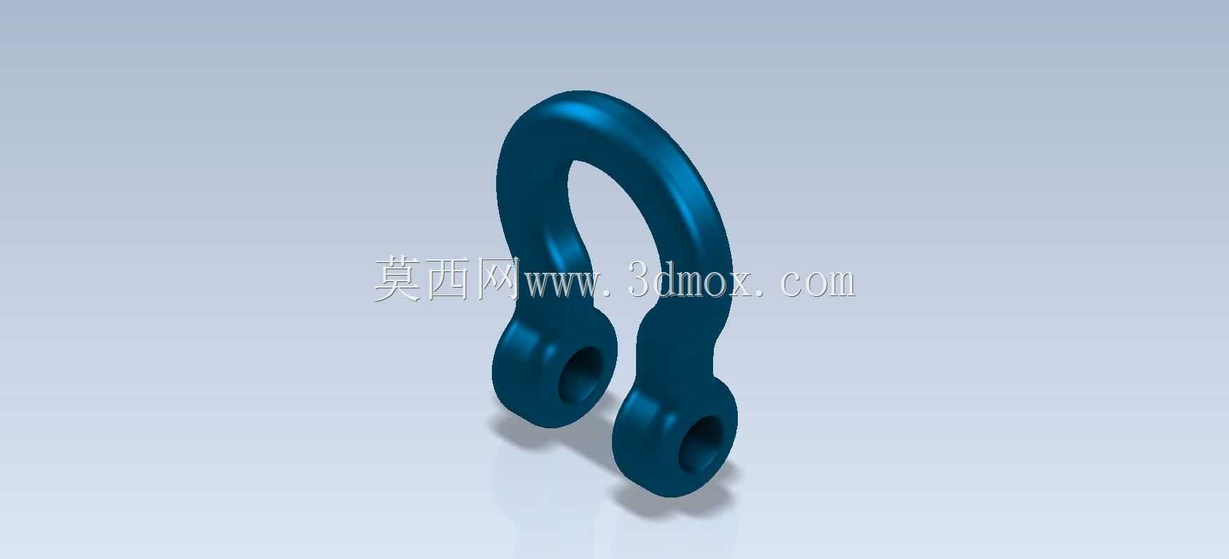 Studycadcam 3D CAD练习221/shackle Autodesk Inventor Pro