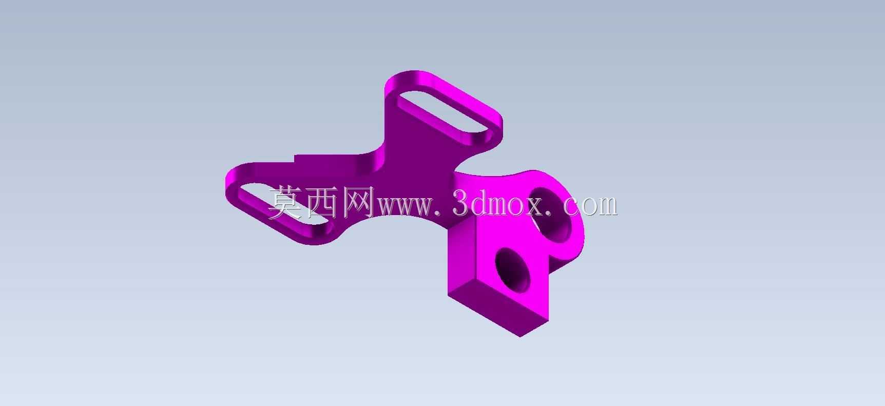 Studycadcam 3D CAD练习214/锚定支架Autodesk Inventor Pro