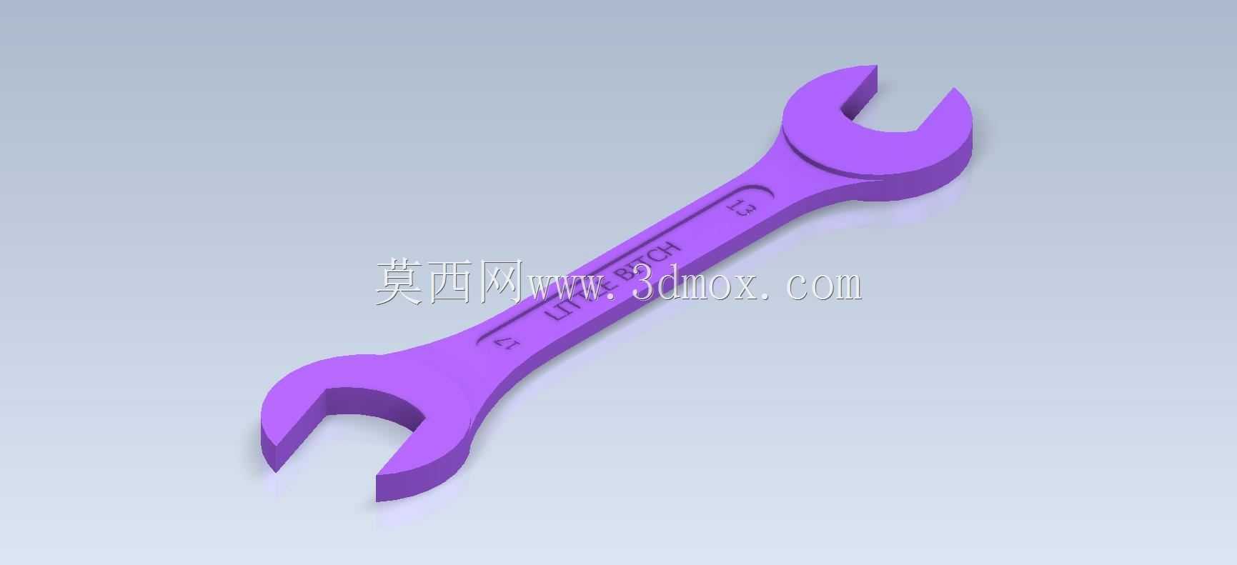 Studycadcam 3D CAD练习206/扳手/llave 17/13 Autodesk Inventor Pro