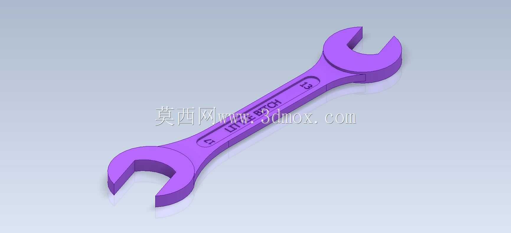 Studycadcam 3D CAD练习206/扳手/llave 17/13 Autodesk Inventor Pro