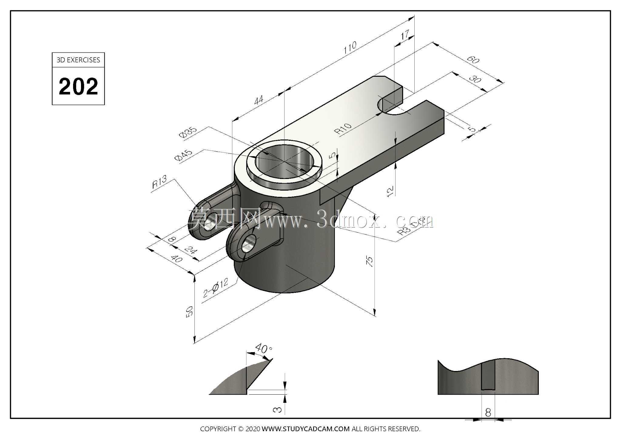 Studycadcam 3D CAD��ϰ202 Autodesk Inventor Pro