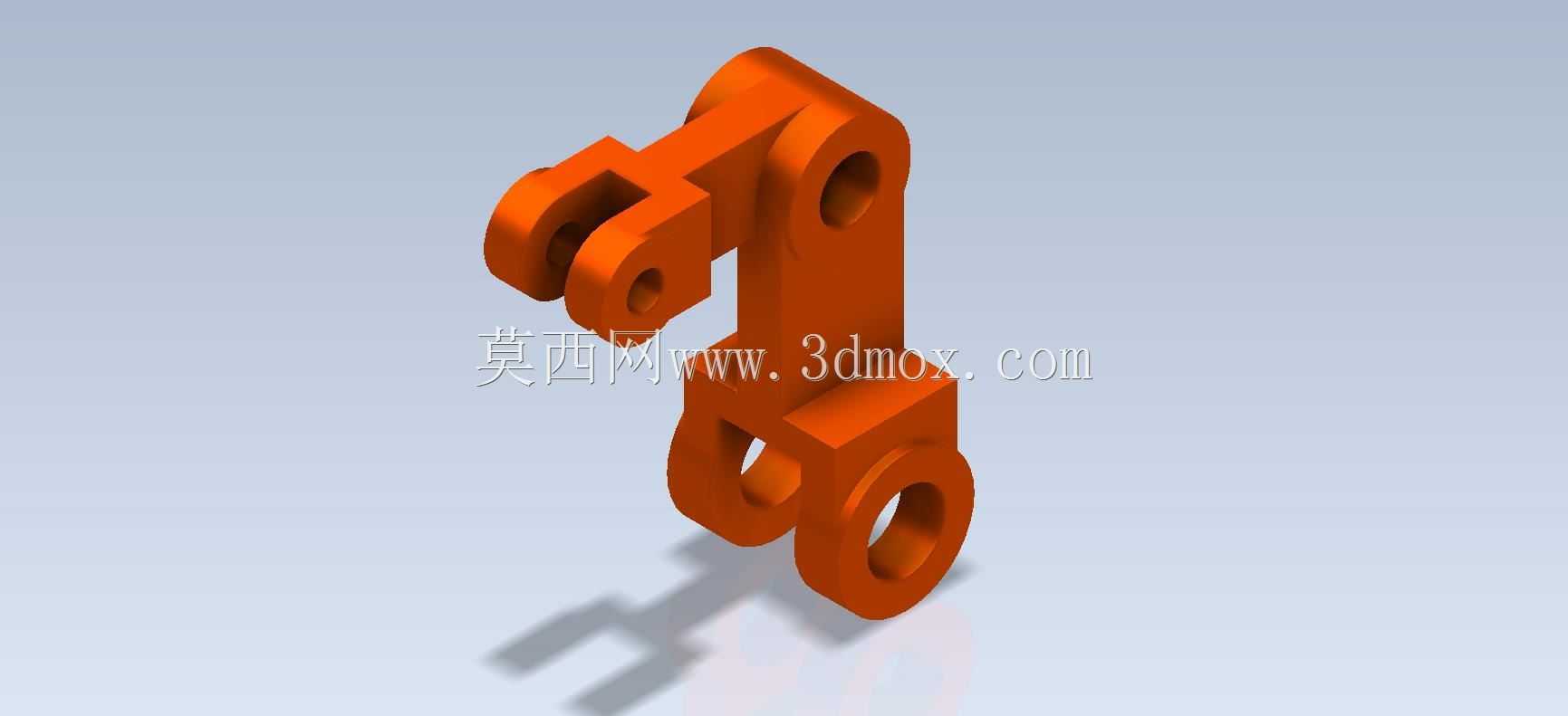 Studycadcam 3D CAD练习195/杆支架Autodesk Inventor Pro