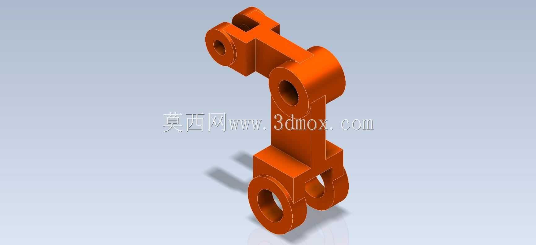 Studycadcam 3D CAD练习195/杆支架Autodesk Inventor Pro