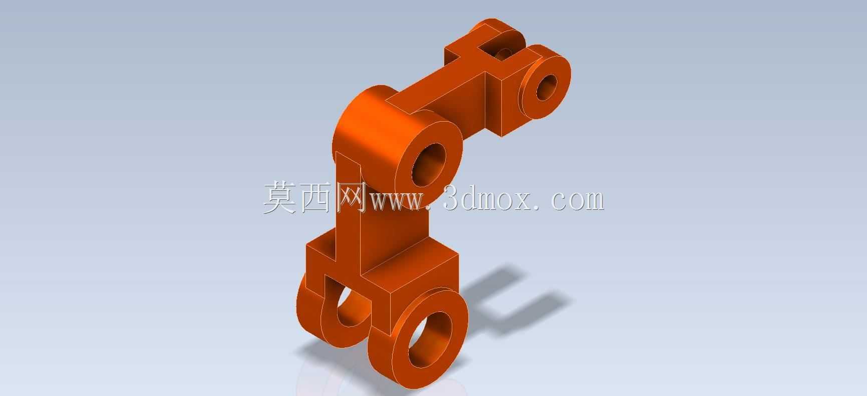 Studycadcam 3D CAD练习195/杆支架Autodesk Inventor Pro
