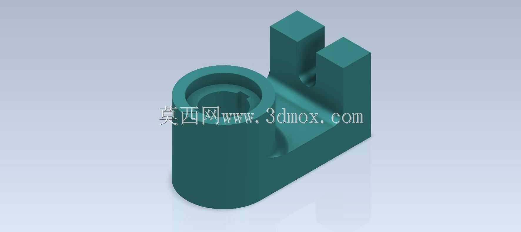 Studycadcam 3D CAD练习186/杆支架Autodesk Inventor Pro