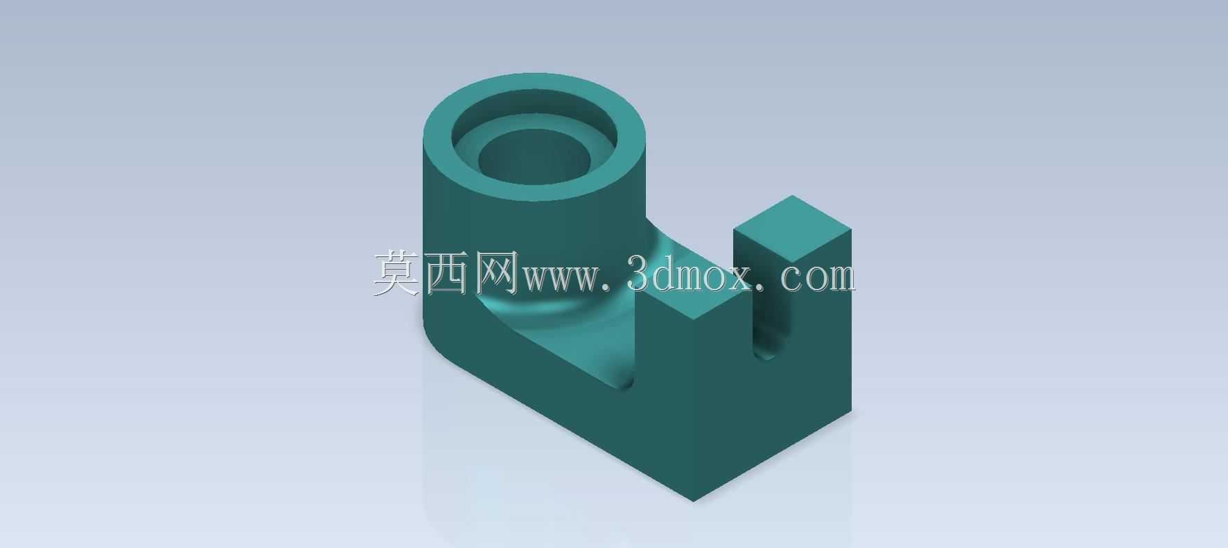 Studycadcam 3D CAD练习186/杆支架Autodesk Inventor Pro