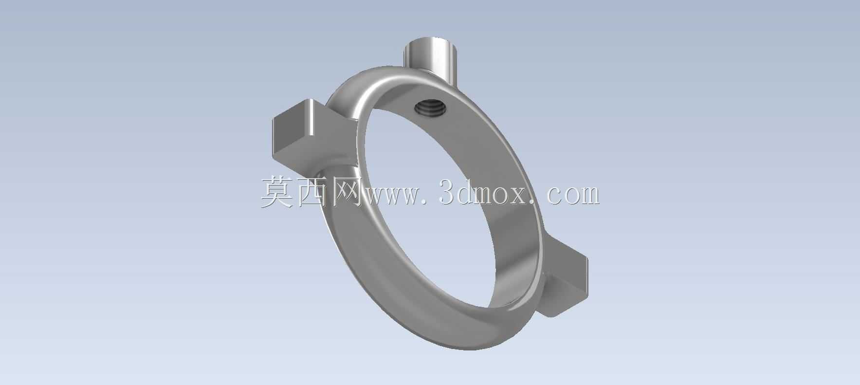 Studycadcam 3D CAD练习137/管吊架夹Autodesk Inventor Pro