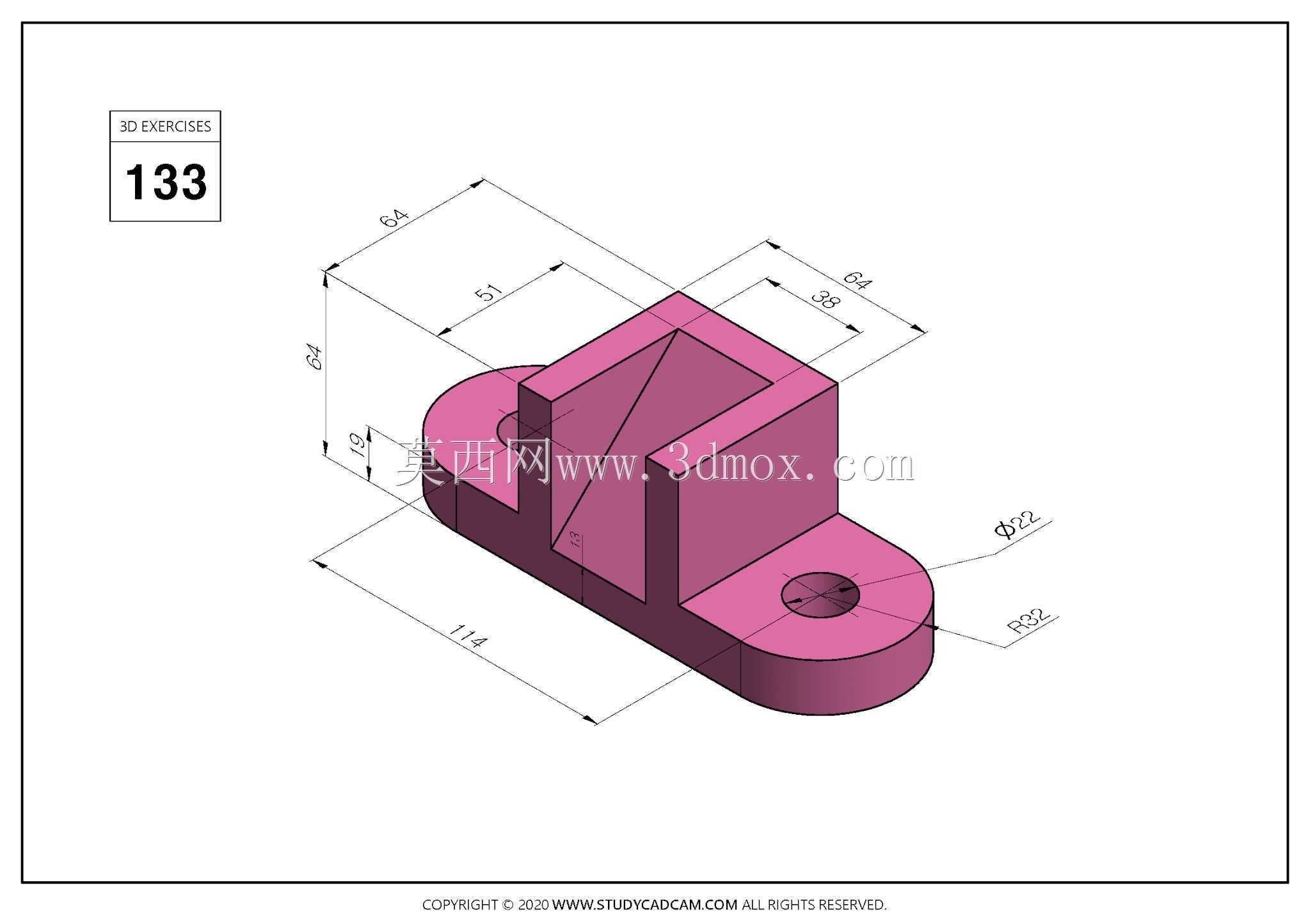 Studycadcam 3D CAD��ϰ133/CS֧��Autodesk Inventor Pro