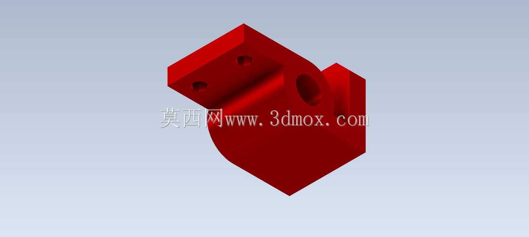 Studycadcam 3D CAD练习129/MS杆支架Autodesk Inventor Pro