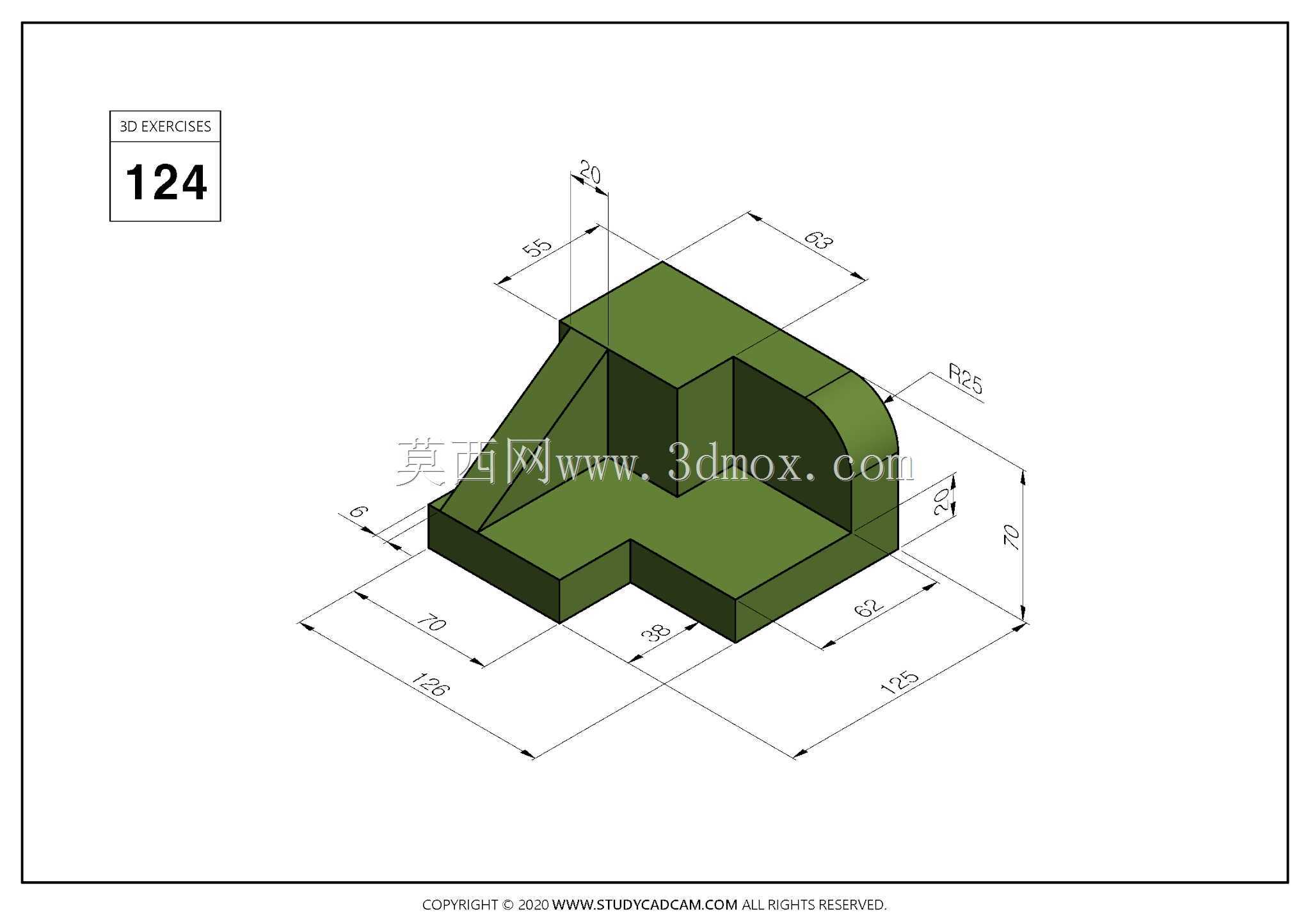 Studycadcam 3D CAD��ϰ124/CL֧��Autodesk Inventor Pro