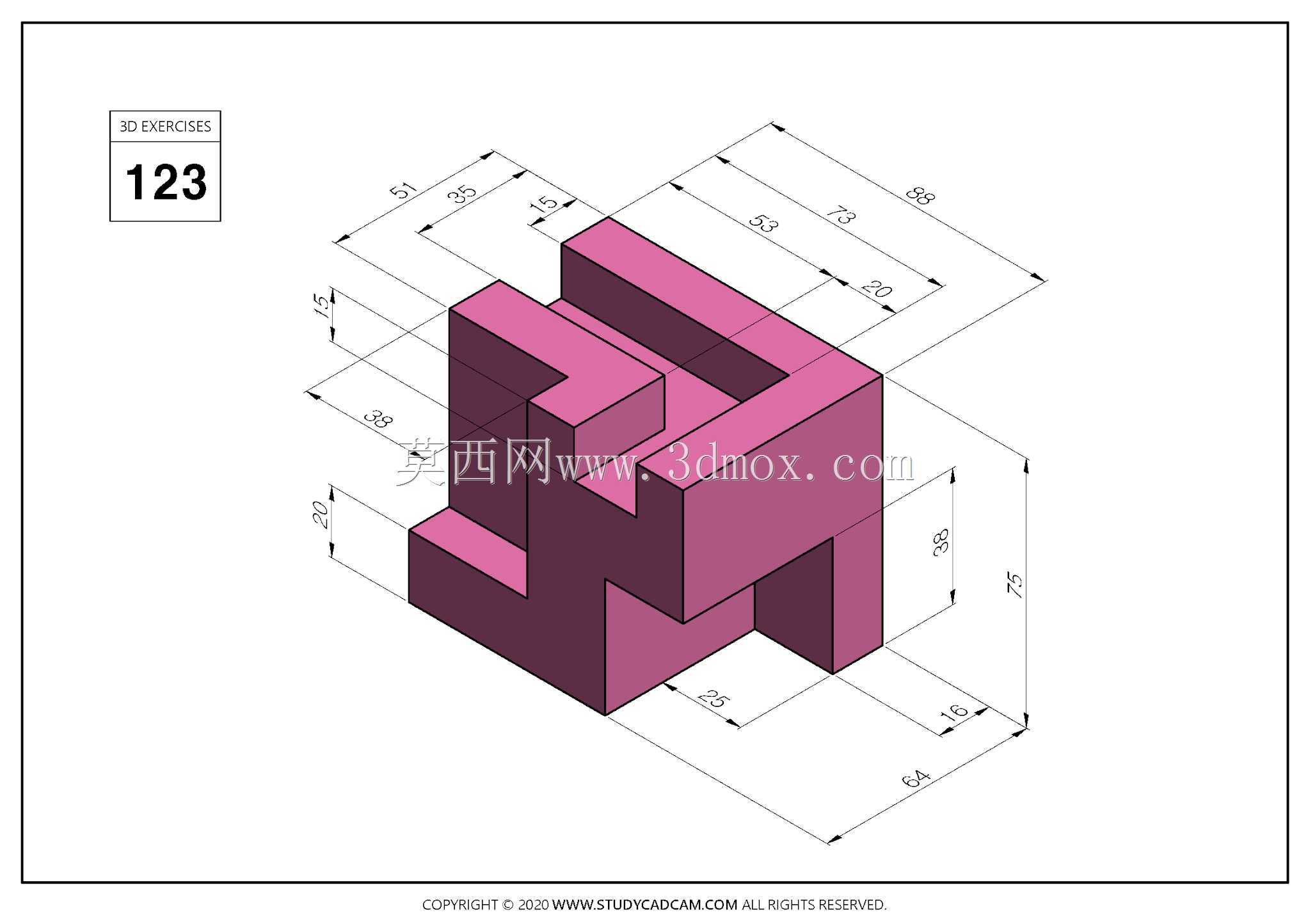 Studycadcam 3D CAD��ϰ123/CI����̨Autodesk Inventor Pro