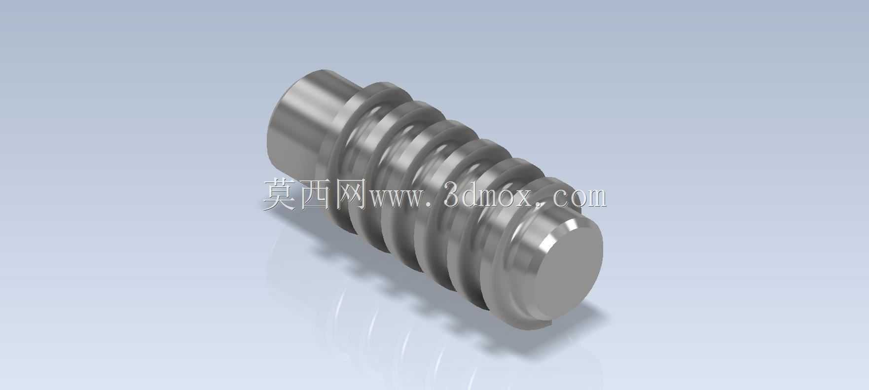 Studycadcam 3D CAD练习117/无头螺钉Autodesk Inventor Pro