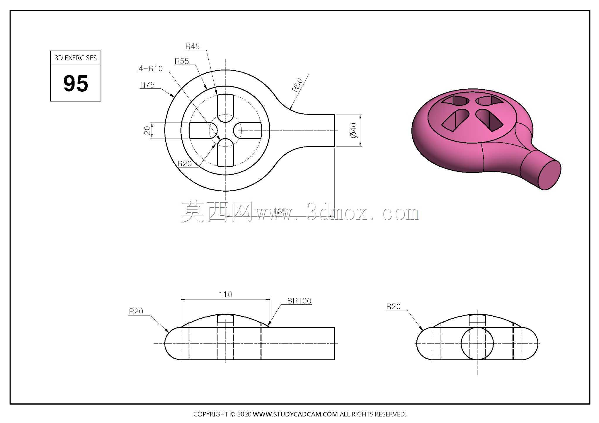 Studycadcam 3D CAD��ϰ95 Autodesk Inventor Pro