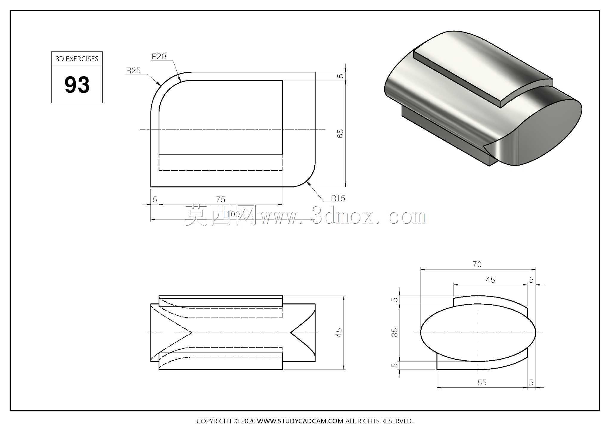 Studycadcam 3D CAD��ϰ93 Autodesk Inventor Pro