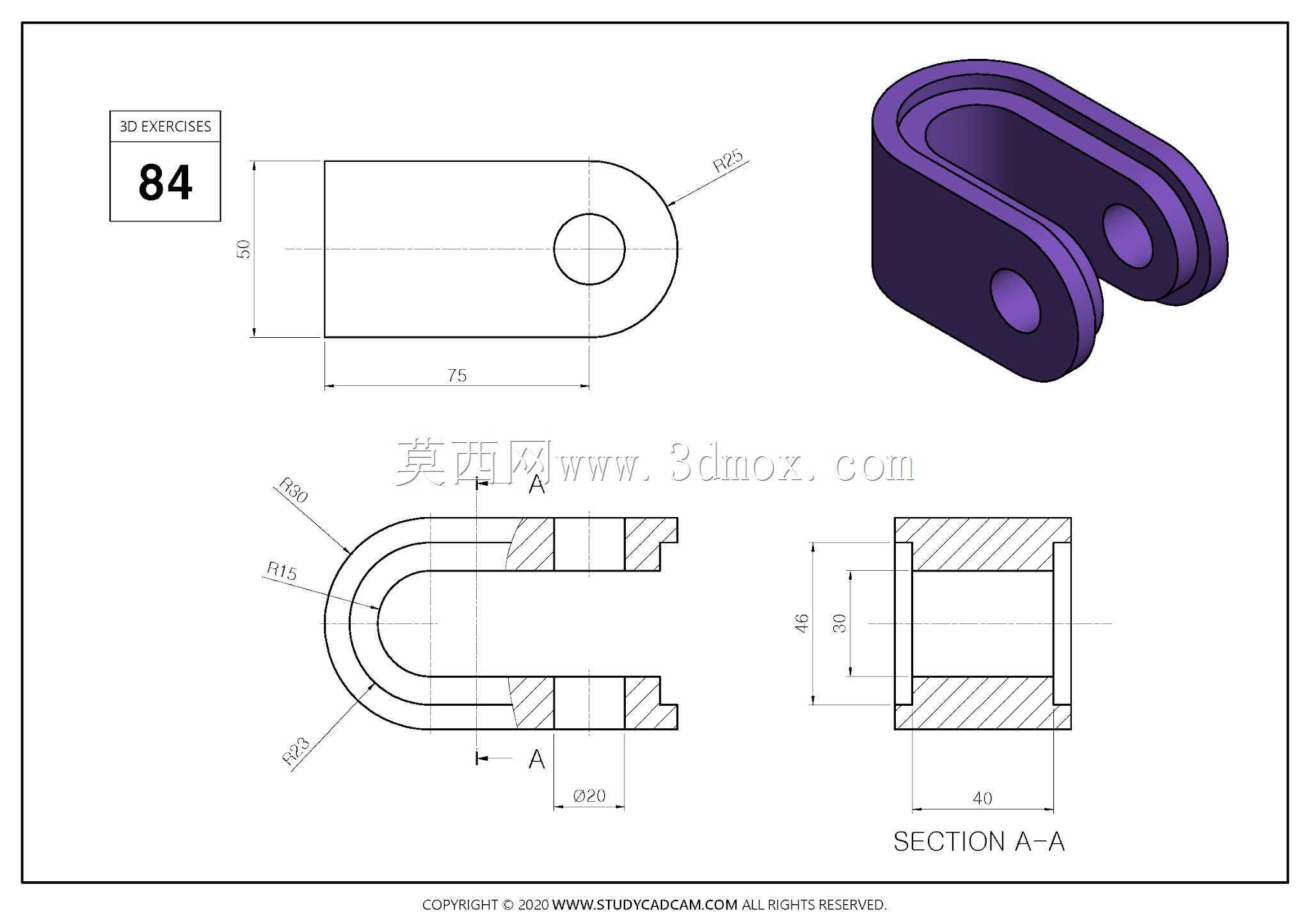 Studycadcam 3D CAD��ϰ84 Autodesk Inventor Pro