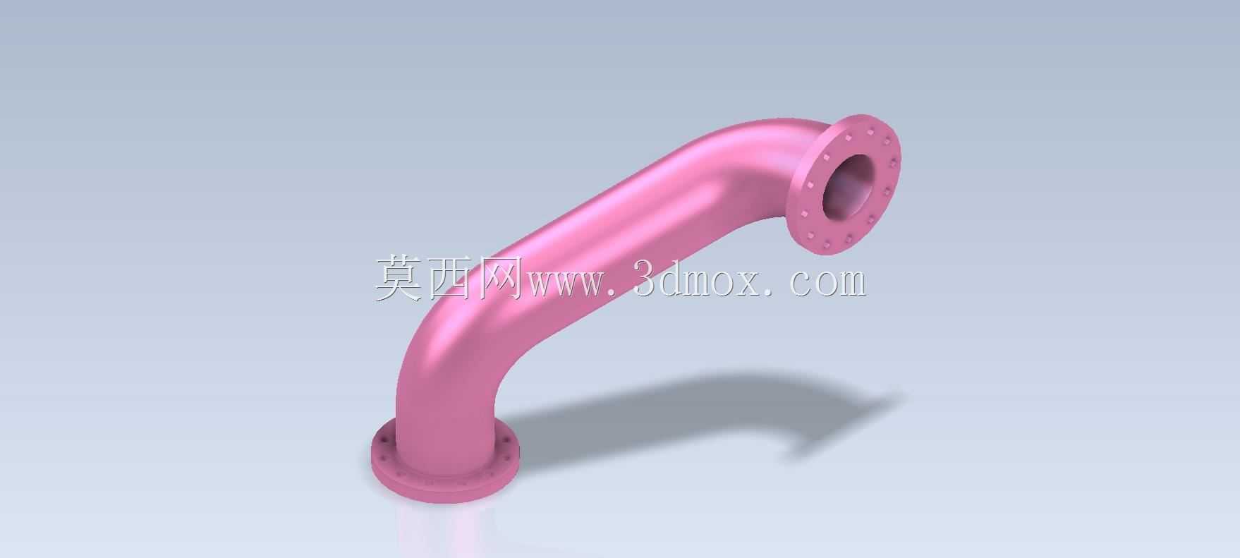 Studycadcam 3D CAD练习80/带法兰的弯管Autodesk Inventor Pro