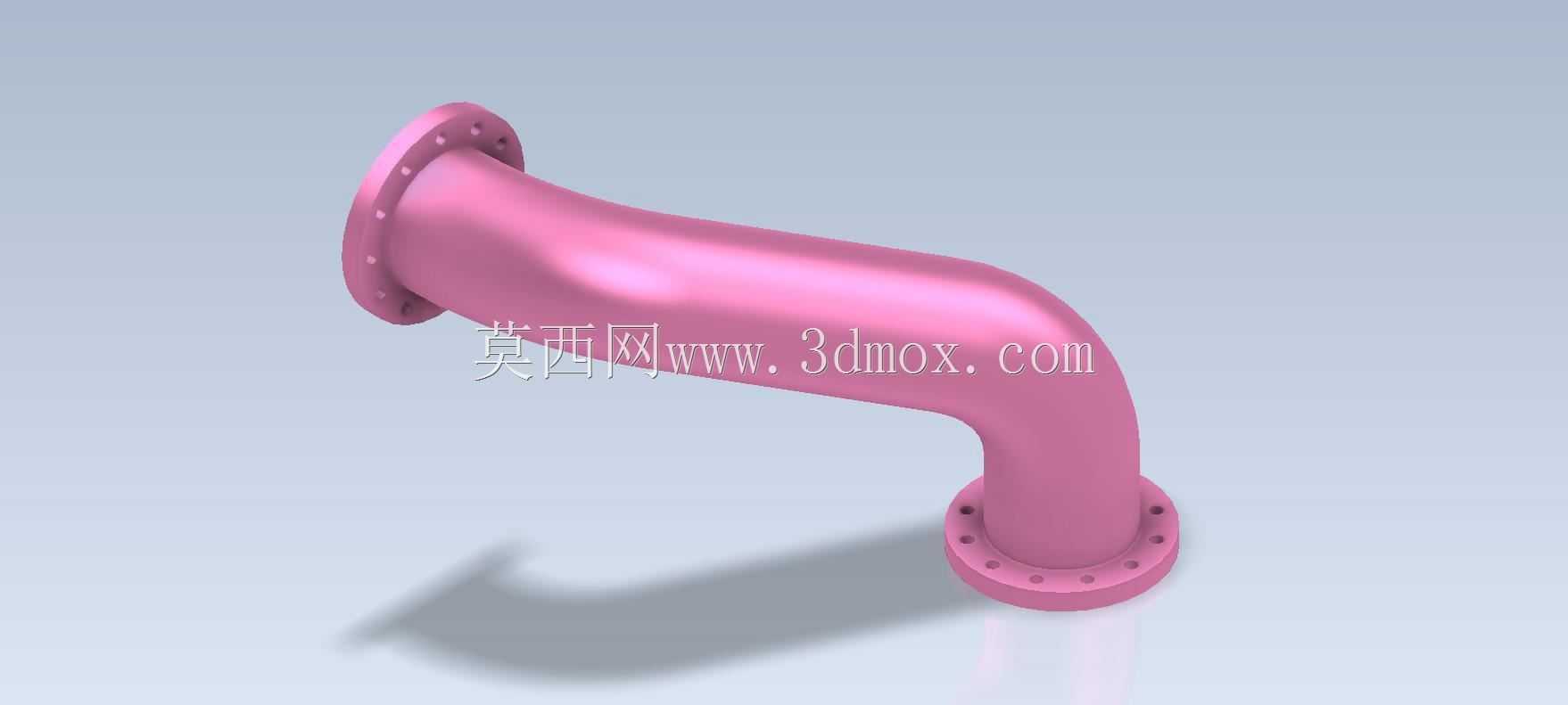 Studycadcam 3D CAD练习80/带法兰的弯管Autodesk Inventor Pro