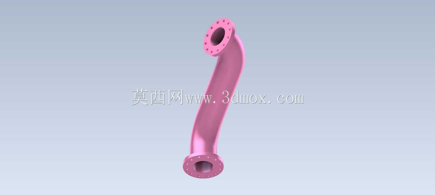 Studycadcam 3D CAD练习80/带法兰的弯管Autodesk Inventor Pro