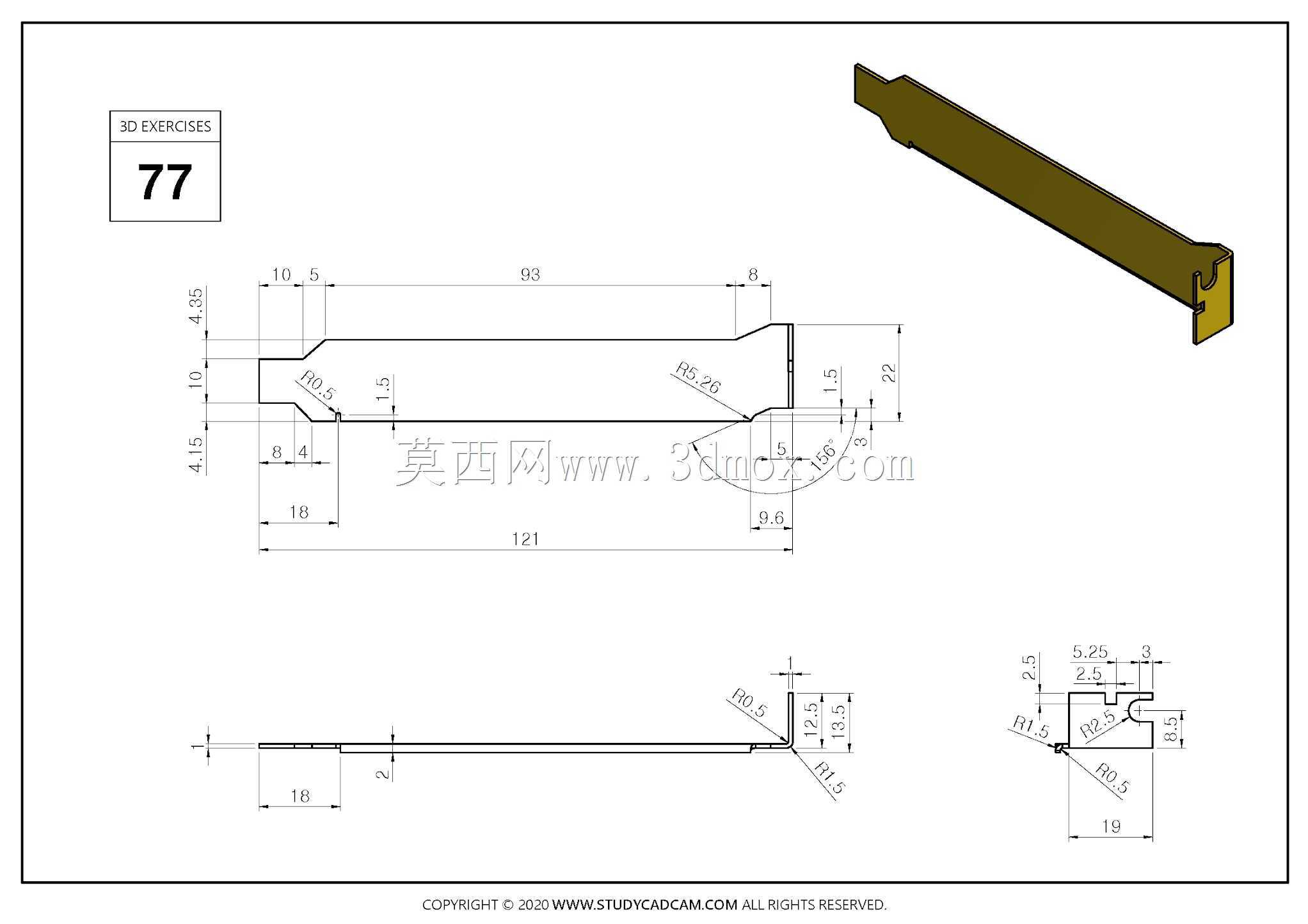 Studycadcam 3D CAD��ϰ77/�ӽ�Autodesk Inventor Pro