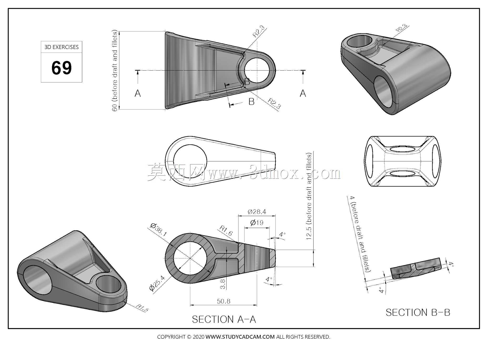 Studycadcam 3D CAD练习69/ivngwc 2002 Autodesk Inventor Pro