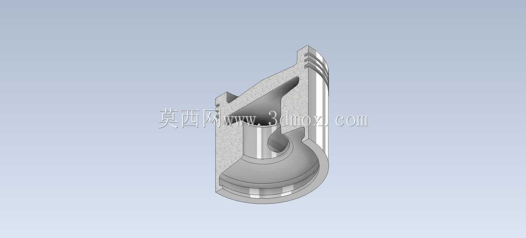 Studycadcam 3D CAD练习65/活塞头Autodesk Inventor Pro