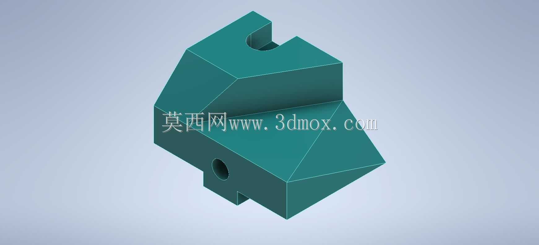 Studycadcam 3D CAD练习32/定位块Autodesk Inventor Pro