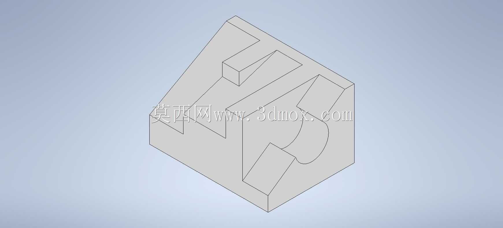 Studycadcam 3D CAD练习31/安全块Autodesk Inventor Pro