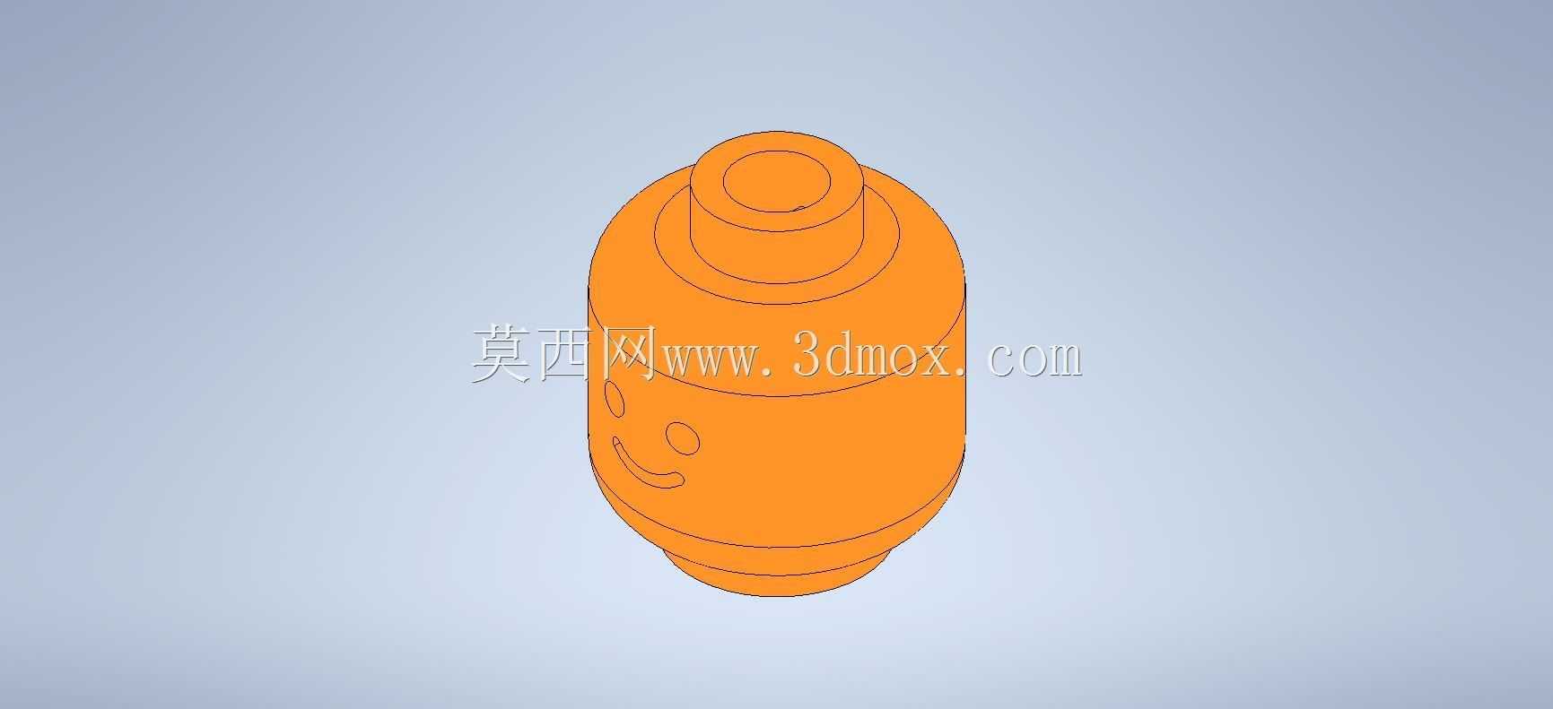 Studycadcam 3D CAD练习11 Autodesk Inventor Pro/solidworks/lego's head