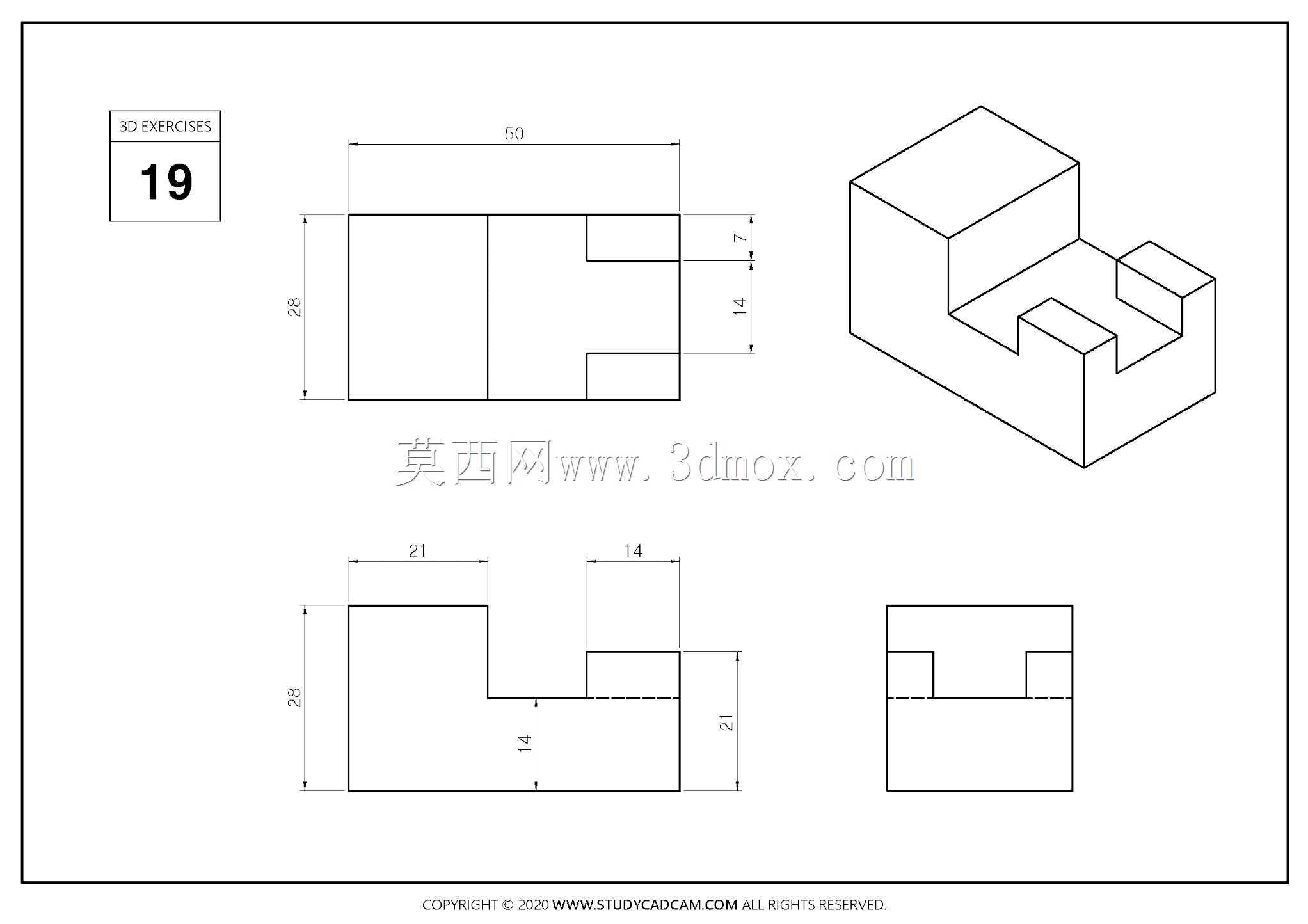 \“这是一篇大文章\”所有3D和2D到3D CAD练习