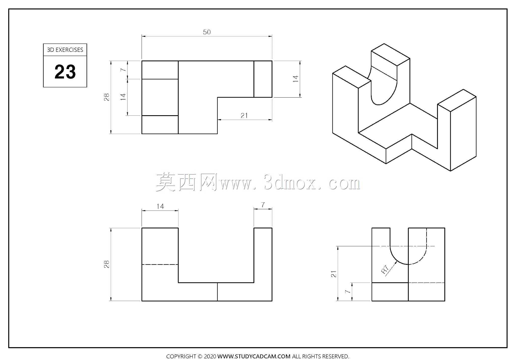 \“这是一篇大文章\”所有3D和2D到3D CAD练习