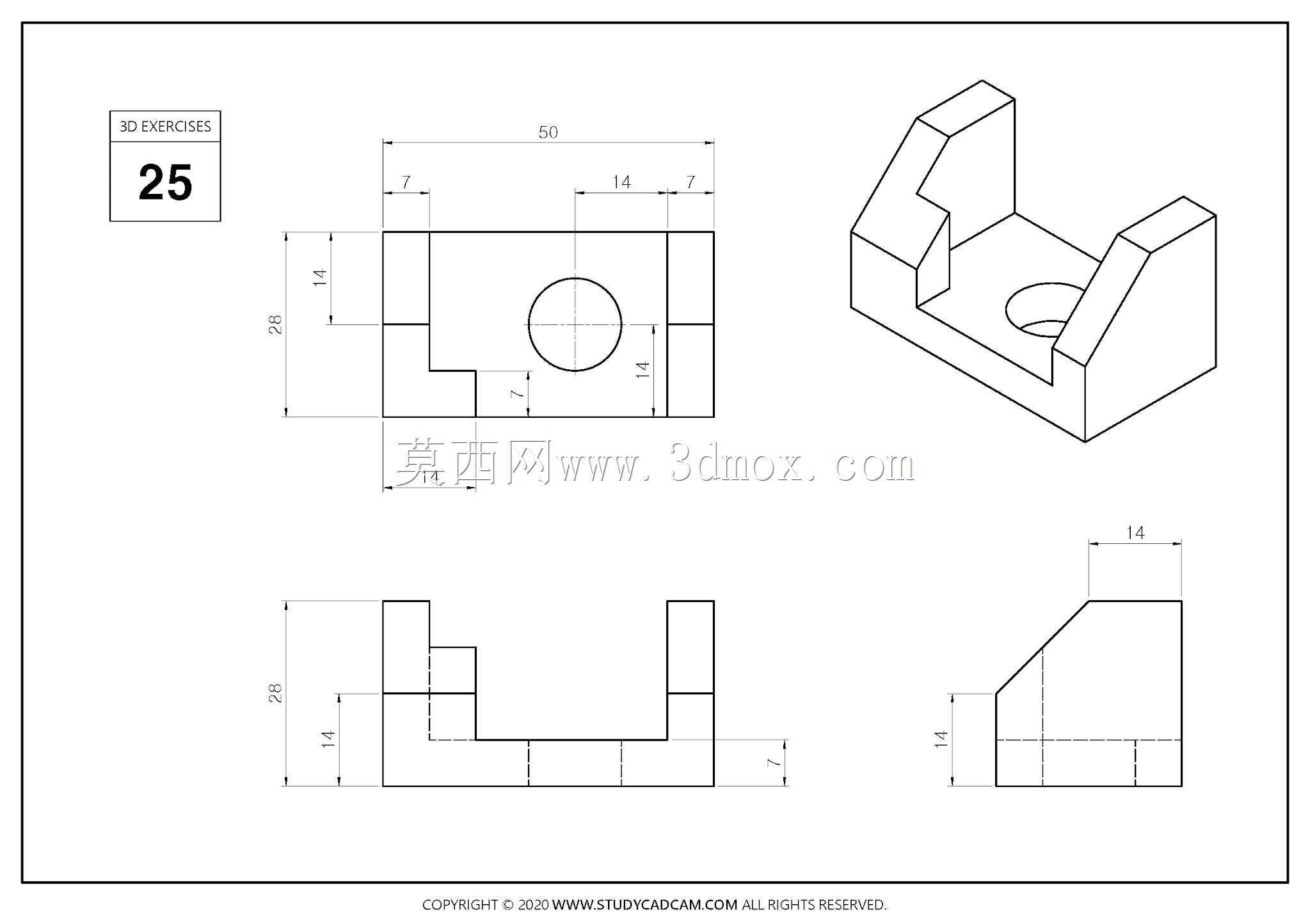 \“这是一篇大文章\”所有3D和2D到3D CAD练习