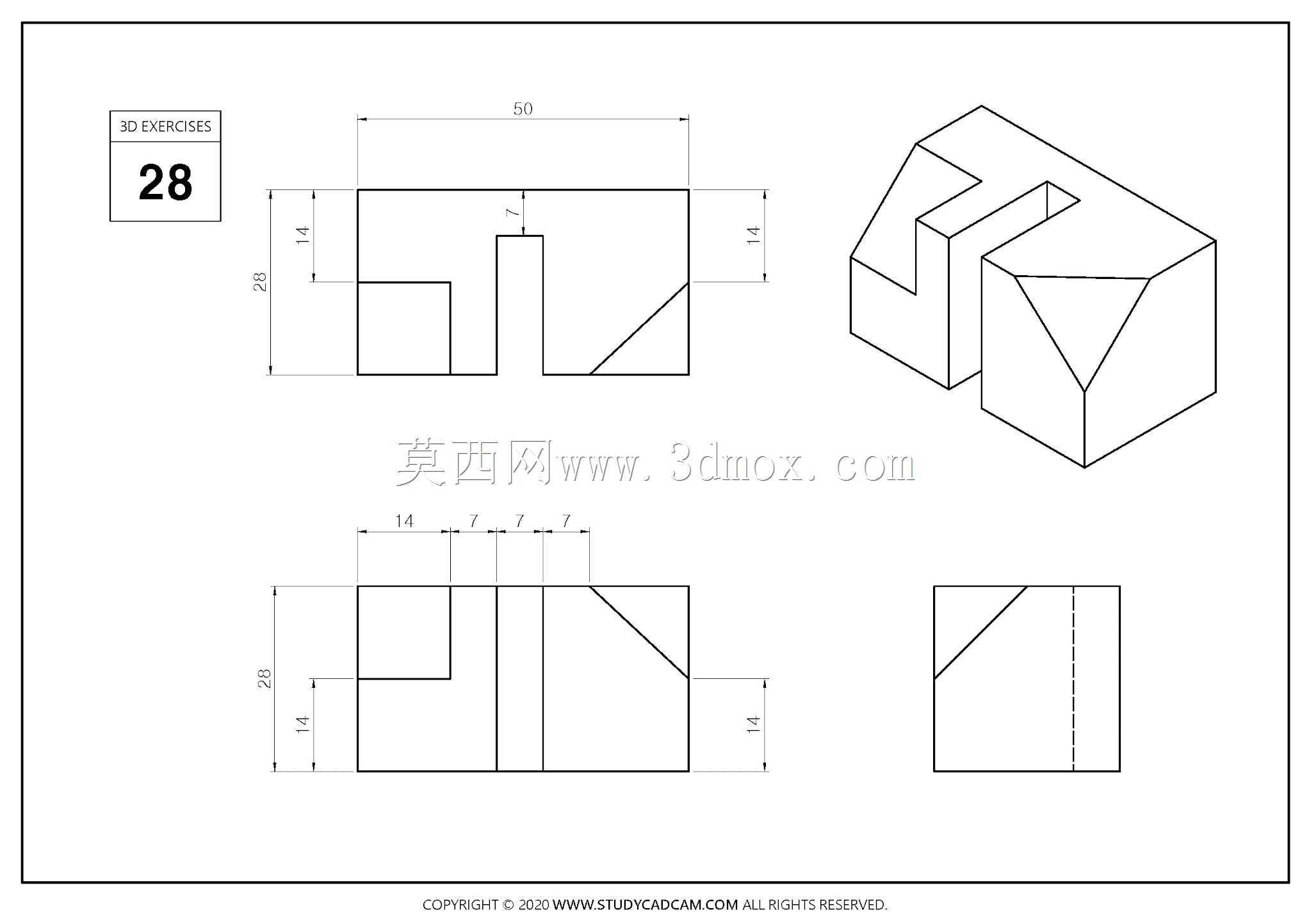 \“这是一篇大文章\”所有3D和2D到3D CAD练习