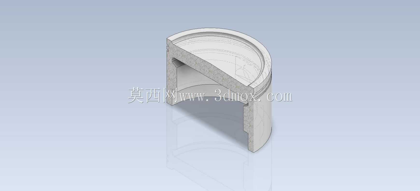 CADEXERCISE 3D CAD练习258/活塞Autodesk Inventor Pro