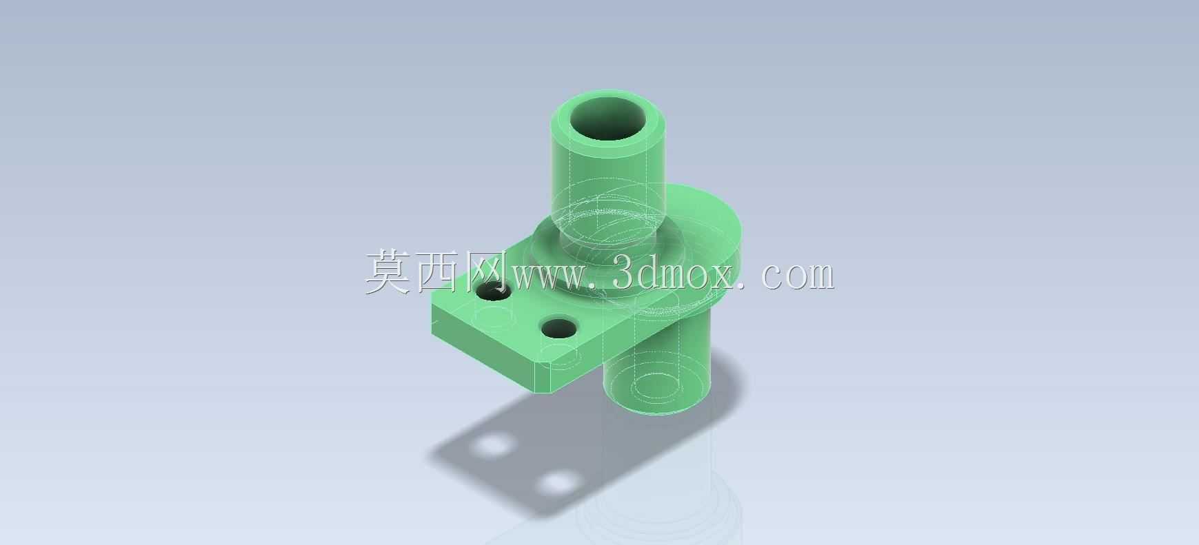 CAD轴支架/Soport de eje Prismacad。它是Autodesk Inventor Pro