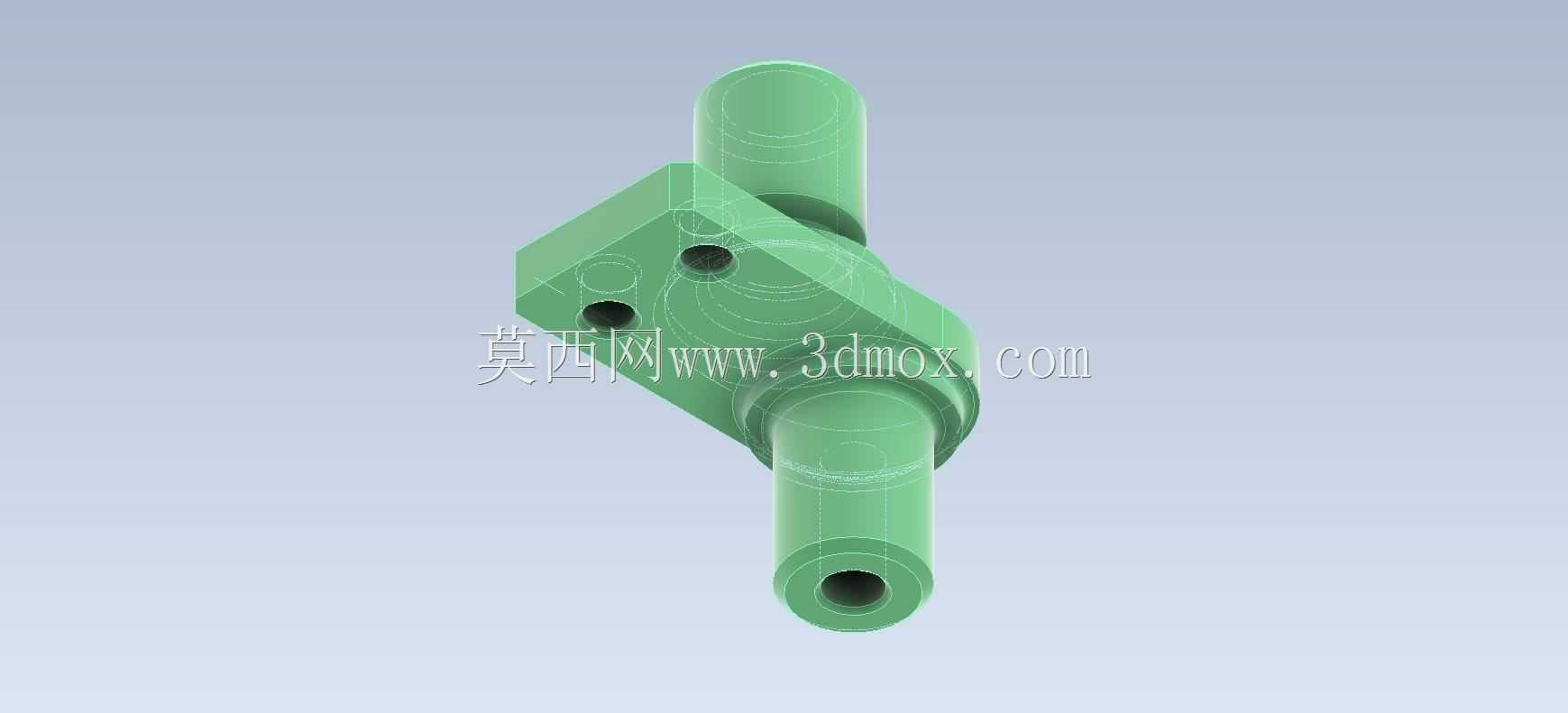 CAD轴支架/Soport de eje Prismacad。它是Autodesk Inventor Pro